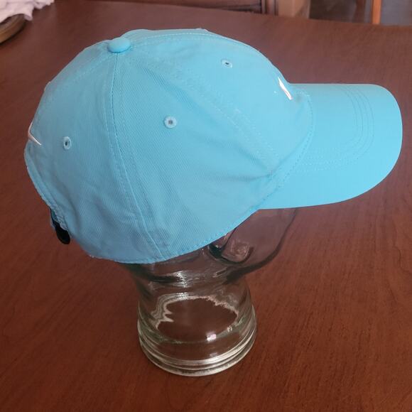 Nike Golf Hat Light Blue Teal Polyester Adjustable Strap Baseball Cap One size - Picture 1 of 8